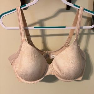Bali Cream Floral Adjustable Bra 42C